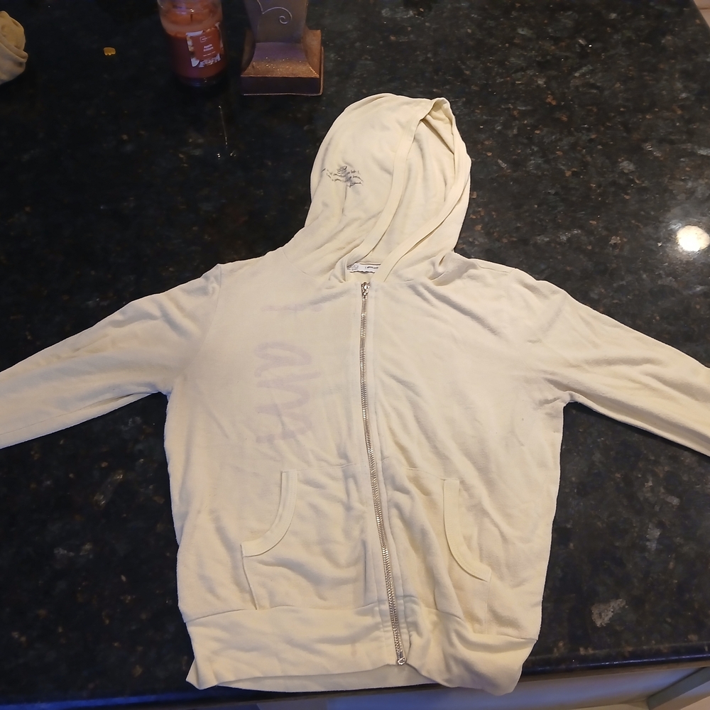 I Am Collection Cream Zip-Up Hoodie